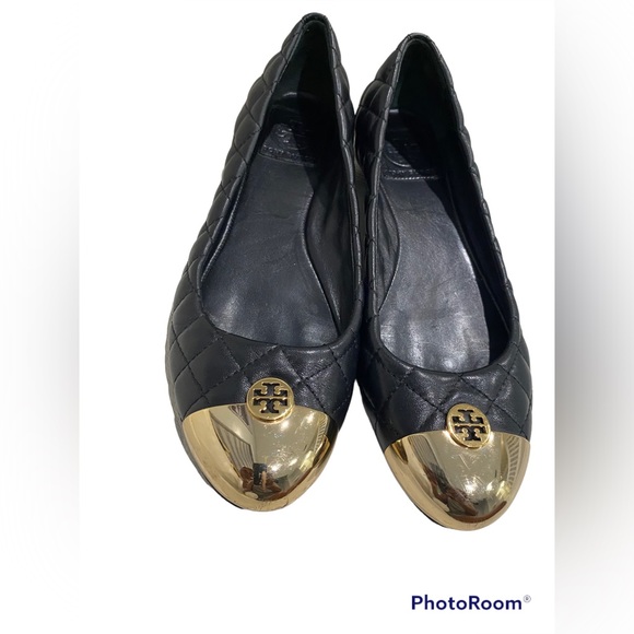 TORY BURCH Kaitlin Quilted Leather Ballet Flats Size 7.5 - Picture 8 of 9